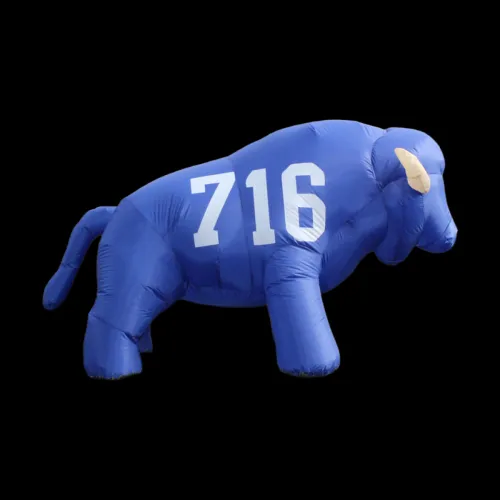 40-inch Light Up Inflatable Blue 716 Buffalo by BuffaBlo