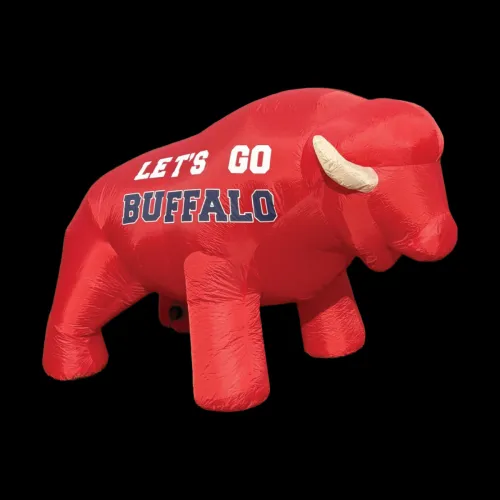 23-Inch Baby Light Up Inflatable Buffalo in Football Red Lets Go Buffalo by BuffaBlo