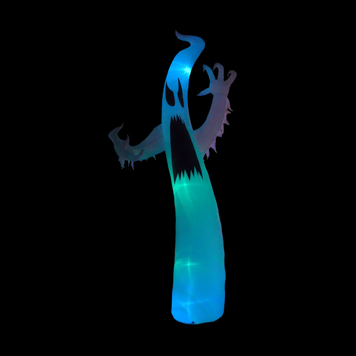 Light Up Halloween Inflatable 12 Foot Ghost with Flashing Light Show by BuffaBlo
