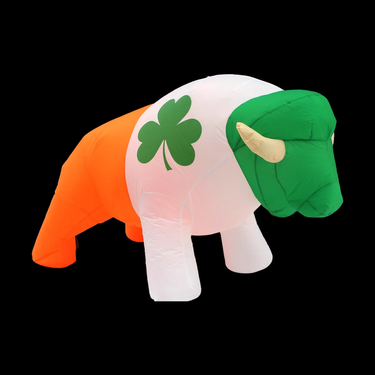 40-inch Light Up Inflatable Irish Buffalo Yard Decor by BuffaBlo