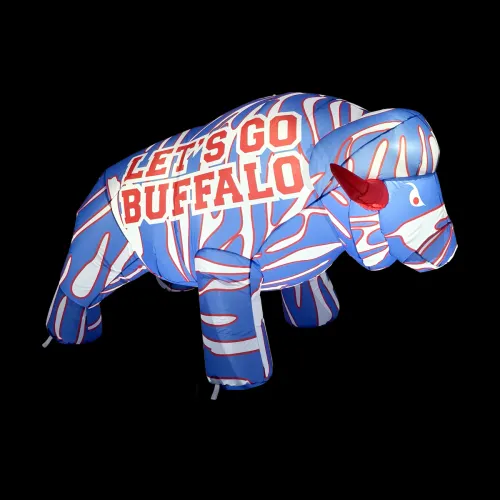 40-inch Light Up Inflatable Football Buffalo Lets Go Red White Blue byu BuffaBlo
